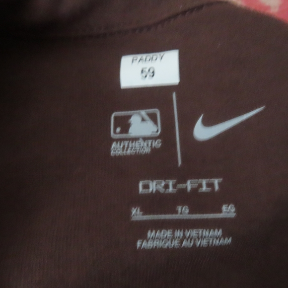Nike San Diego Padres 1/4 Zip Pullover Sweater player issued #59 chris paddack - Picture 5 of 8